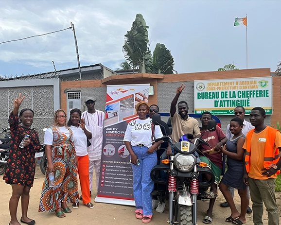 Agility supported International Rescue Committee (IRC) employment training programs in Cote D’Ivoire.